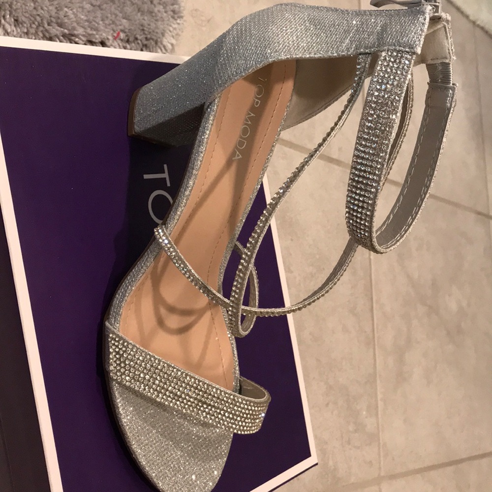 Bridesmaid block heel